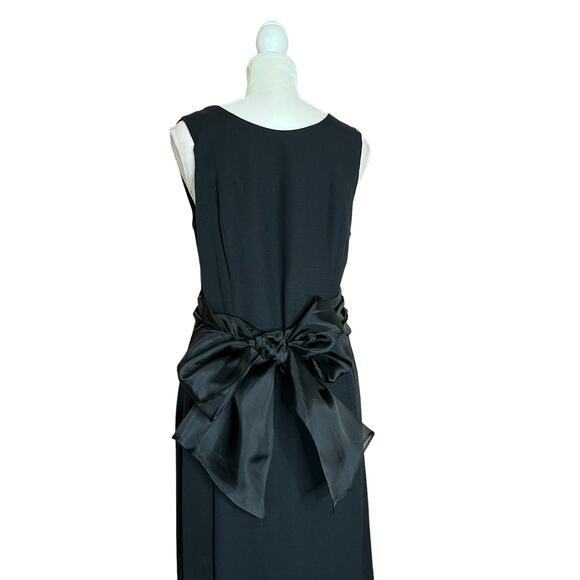 Vintage Virgo II backless full-length dress sleeveless Sz 12 Virgo II - Picture 4 of 11